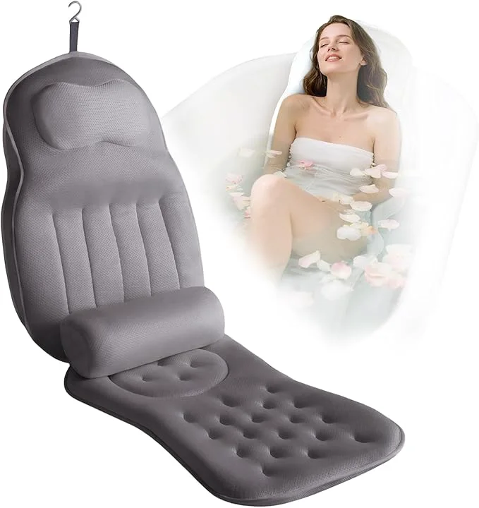 Responsible Full Body Bath Pillow for Bathtub Thick Bathtub Cushion Soft 5D Mesh Spa Fine