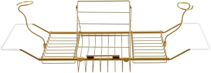 Flexible BDL Bathtub Caddy Expandable Bath Tub Tray Table Durable