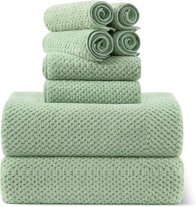 Next-Generation 8-Piece Bath Towel Set 2 Extra Large Bath Towel Sheets 2 Hand Towels and 4 Exclusive