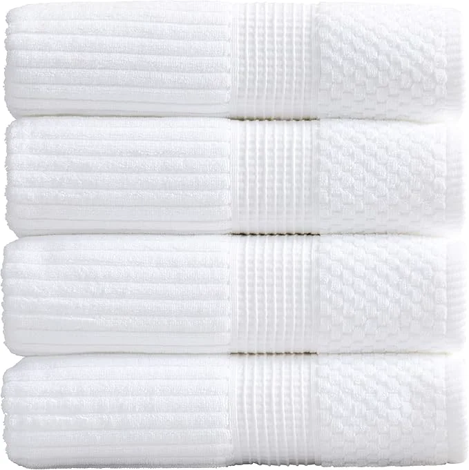 Stylish Springtree Home Cotton Bath Towel Set of 4 Super Soft Absorbent Powerful