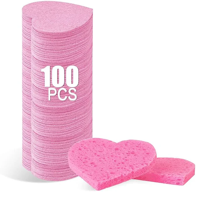Recyclable 100-Count Compressed Facial Sponges Carefully Designed