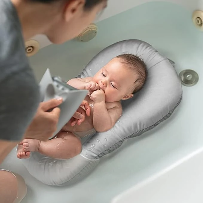 Clean Baby Bath Mat KAKIBLIN Baby Bath Cushion Soft Anti-Slip Bath Pad Toddler Bath Original Design