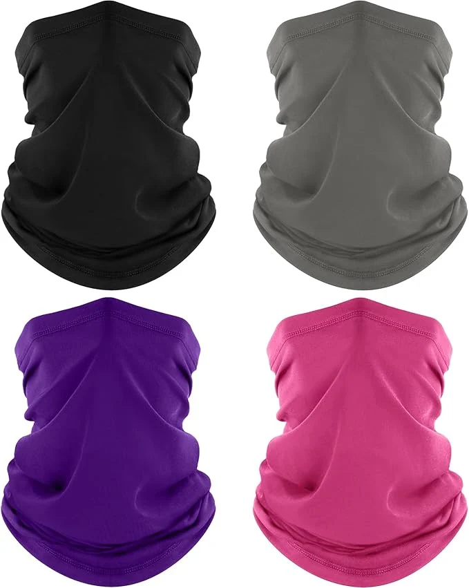 Authentic ROXUN 4 Pack Neck Gaiter Cooling Breathable Face Mask UV Protection Scarf Original Design