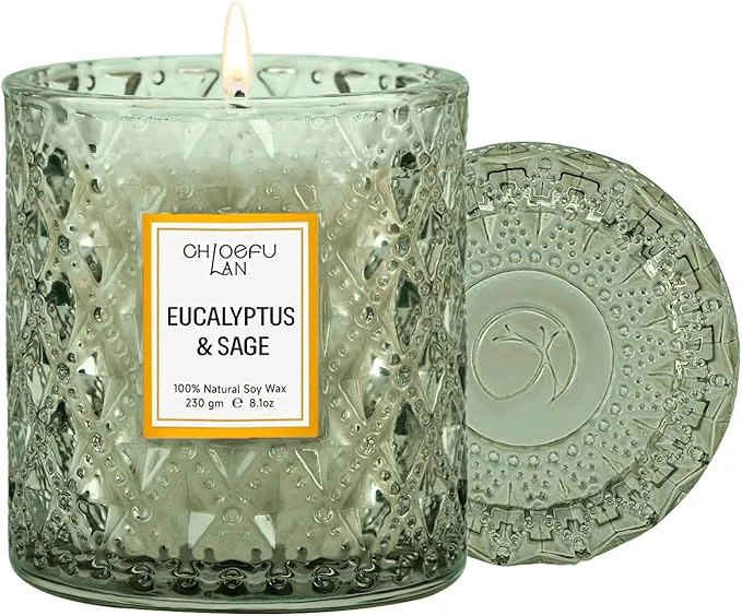 Relaxed Chloefu LAN Eucalyptus Sage Scented Candles Luxury Candle Official
