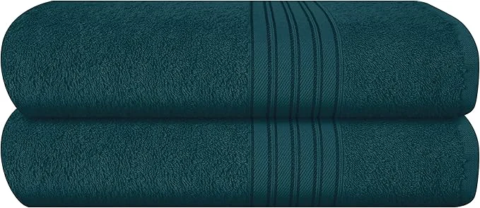 Efficient BOUTIQUO Cotton 2 Pack Bath Towel Set 28×55 inches Eco-Friendly Large Exceptional