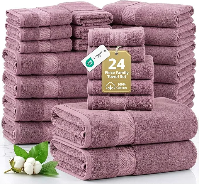 Reusable LANE LINEN Bathroom Towels Set Prestigious