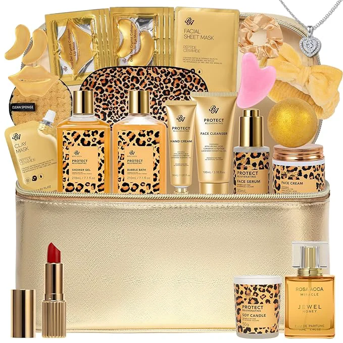 Healthy 25 Pcs Mother’s Day Gift Honey Almond Bath Body Gift Set Advanced