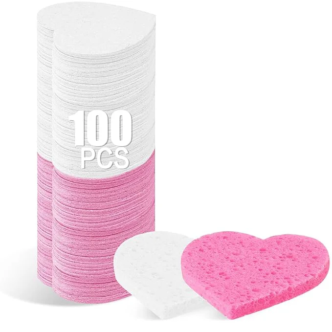 Sophisticated 100-Count Compressed Facial Sponges Authentic