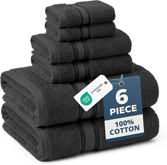 LANE LINEN Luxury Bath Towels Set Consistent
