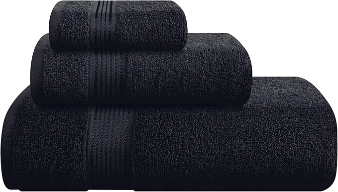 Outstanding Belizzi Home Ultra Soft 3 Pack Cotton Towel Set Contains a Bath Towel 28×55 Solid