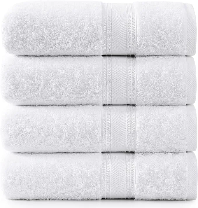 Next-Generation LANE LINEN Cotton 4 Pack Bath Sheets Sophisticated