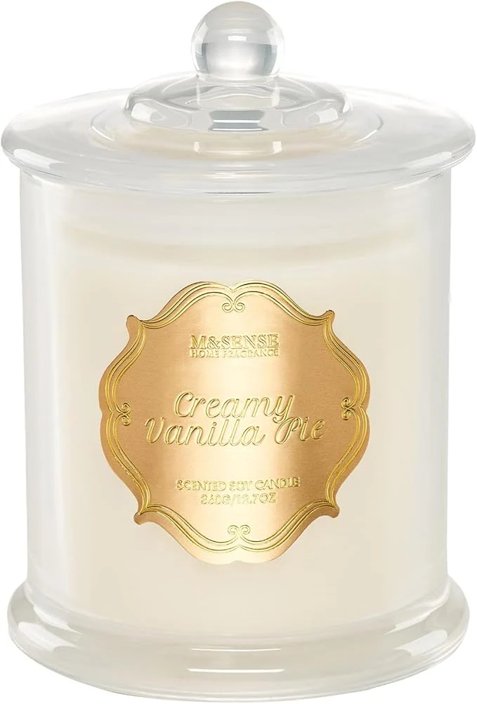 Certified M SENSE Creamy Vanilla Pie Soy Candles World-Class