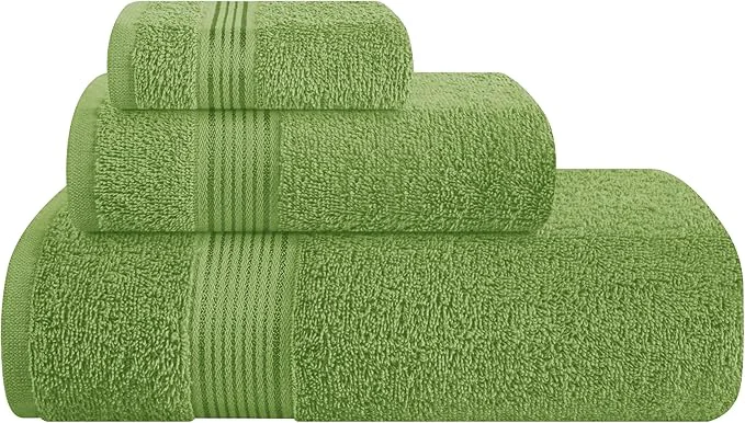 Premium Material Belizzi Home Ultra Soft 3 Pack Cotton Towel Set Contains a Bath Towel 28×55 High-End