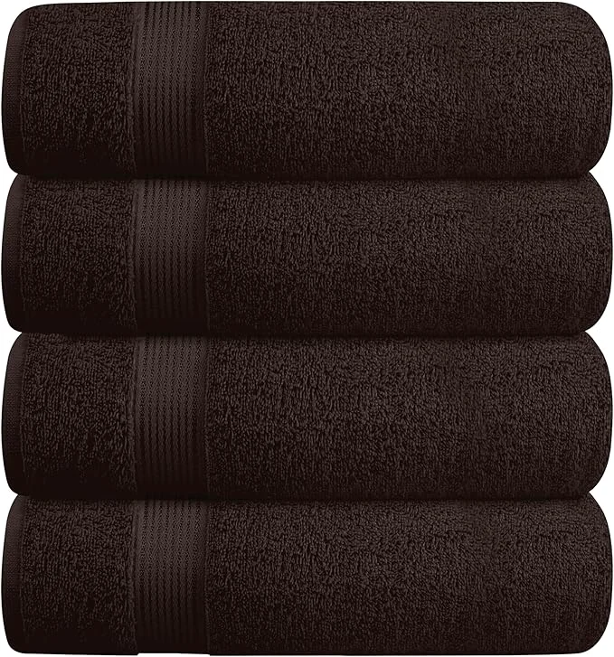Premium Material BELZZI Home Ultra Soft 4 Pack Oversized Bath Towel Set 27×54 Cotton Compact Carefully Designed