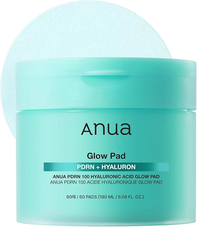 Expertly Made Anua PDRN 100 Hyaluronic Acid Pad Hydrating Dual-Textured Toner Pads Salmon Lightweight