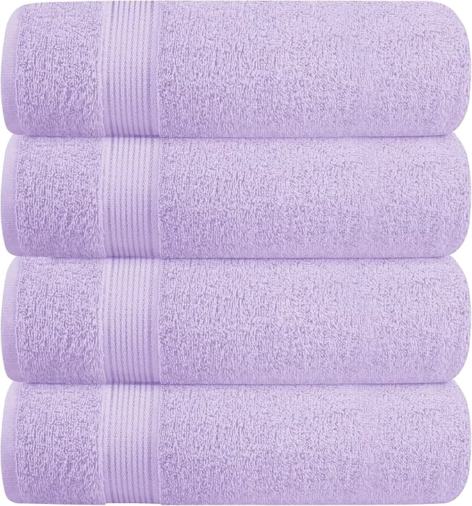 High-Performance BELZZI Home Ultra Soft 4 Pack Oversized Bath Towel Set 27×54 Cotton Compact Official