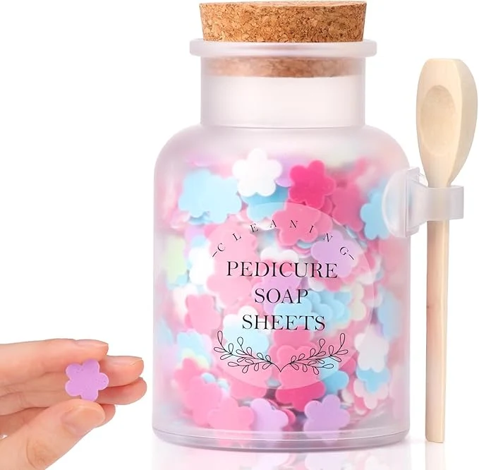 Elegant DOSTATNI Pedicure Soap Flowers Pedicure Foot Spa Tablets 10 Oz Plastic Bath Trendy