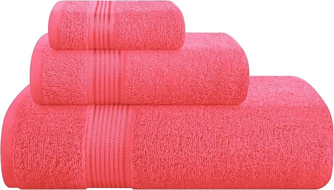 Clean Belizzi Home Ultra Soft 3 Pack Cotton Towel Set Contains a Bath Towel 28×55 Trusted