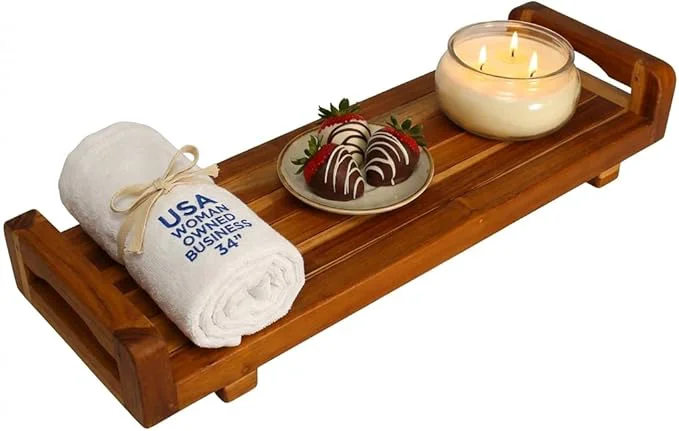 Pure EcoDecors 34 inch with LiftAid Handles Bath Tray High-End