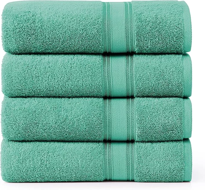 Advanced LANE LINEN Cotton Bath Towels 4 Pack Smart