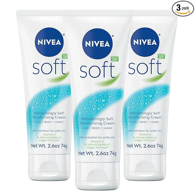 Safe NIVEA Soft Refreshingly Soft Moisturizing Cream Lightweight Moisturizer Classic
