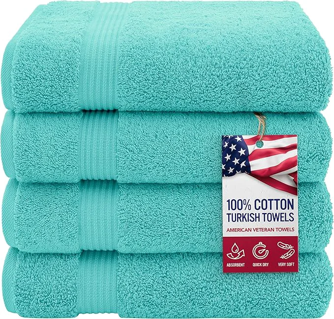 Long-Lasting American Veteran Towel Cotton Turkish Bath Towels Crafted