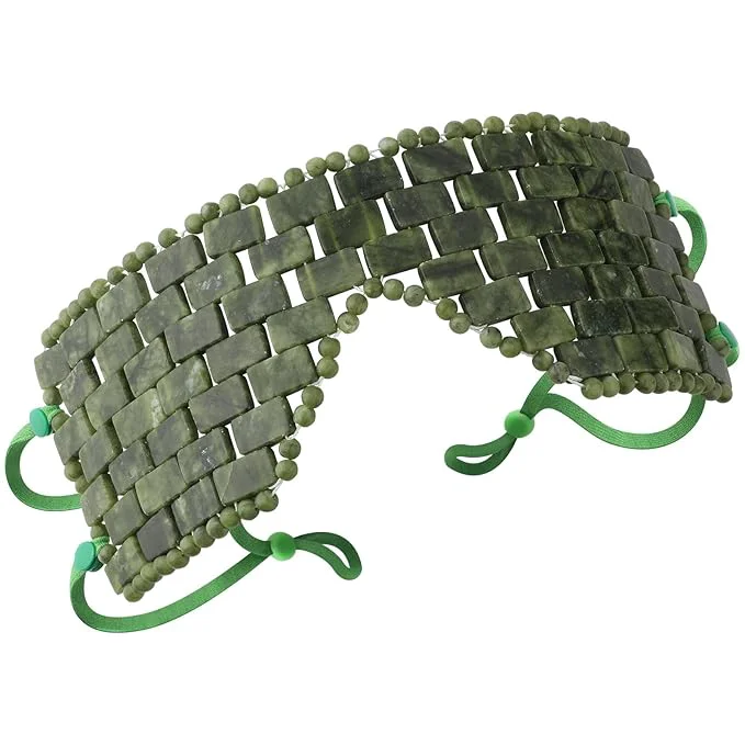 Minimalist Jade Eye Mask Large Facial Cooling Mask High-End
