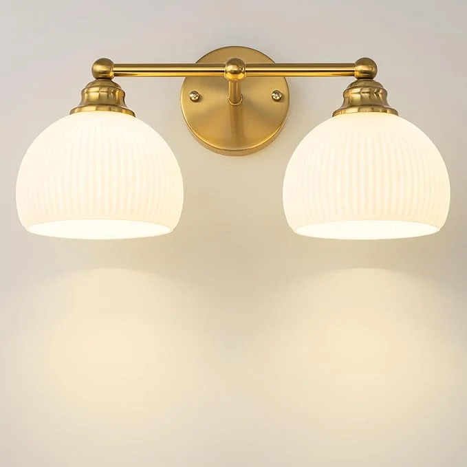 Quality GoYeel Bathroom Vanity Light Fixtures 2 Light Bathroom Lights Over Mirror High-Quality
