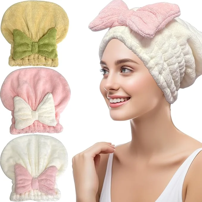 Refined Jseng 3Packs Microfiber Hair Towel Proven