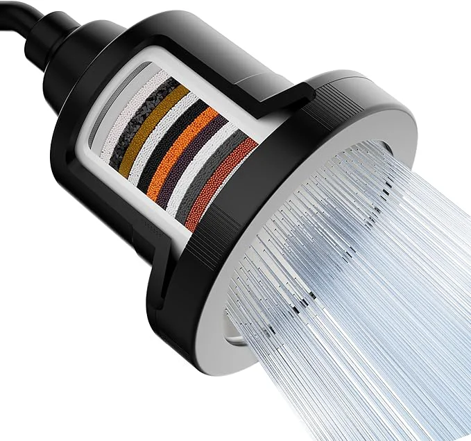 Recyclable Mist Shower Filter Head for Hard Water Improves Skin and Nails Luxury