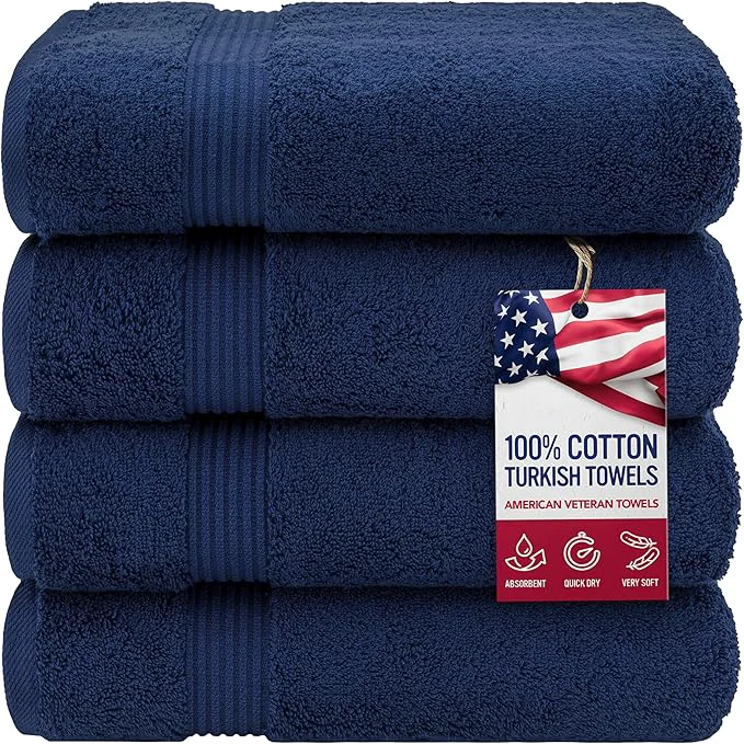 Responsible American Veteran Towel Cotton Turkish Bath Towels Eco-Friendly