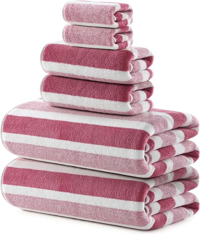 Reliable REDKISS Ultra Soft Bath Towel Set 6-Piece 35 x70 Microfiber Highly Fast