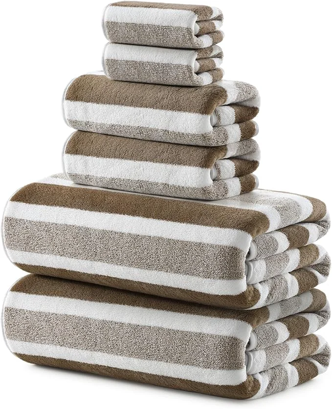 Official REDKISS Ultra Soft Bath Towel Sets 6-Piece 35 x70 Microfiber Highly Healthy