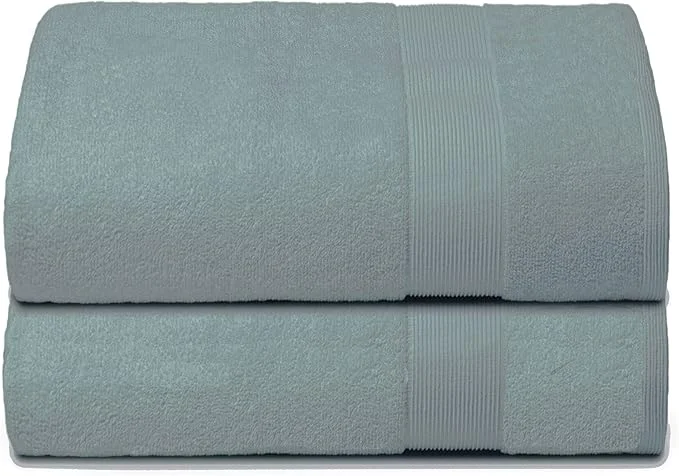 Top-Quality Belizzi Home Premium Cotton Oversized 2 Pack Bath Sheet 35×70- Pure Cotton Quality