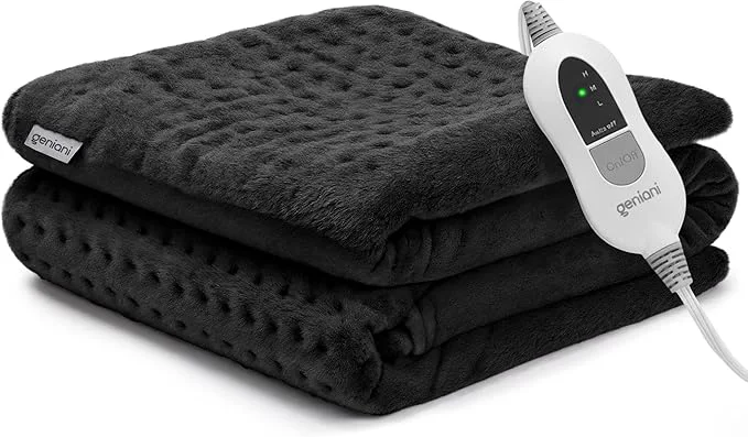 Fine Crafted GENIANI Electric Heating Pad for Back Pain Cramps Relief Electric Throw Stylish
