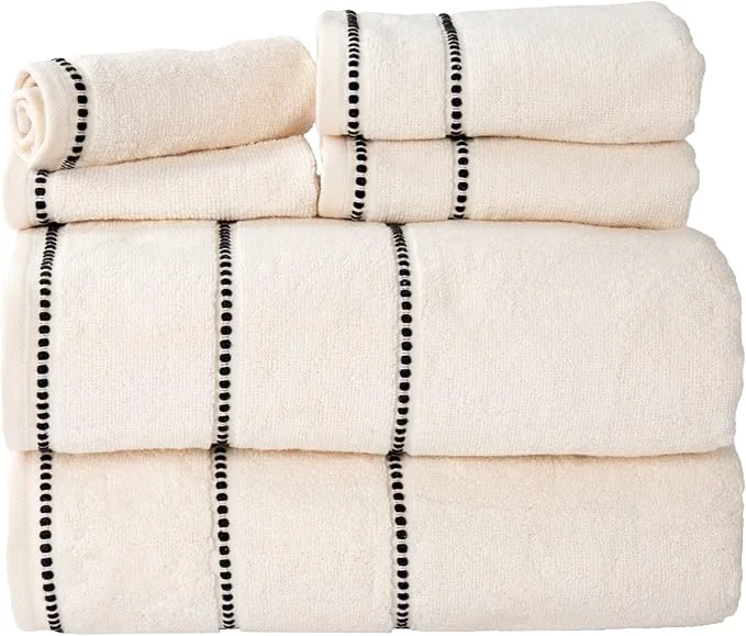 Natural Lavish Home 6PC Towel Set Verified