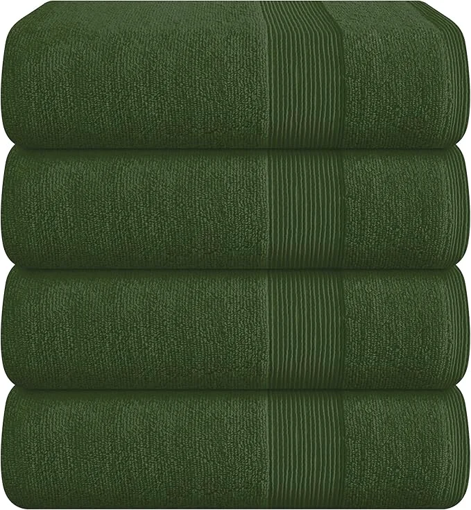 Optimized Belizzi Home 4 Pack Bath Towel Set 27×54 Ring Spun Cotton Ultra Soft High-Quality