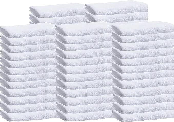 World-Class Towels N More 60 Pack 20×40 RS Cotton Loops Towels Smooth