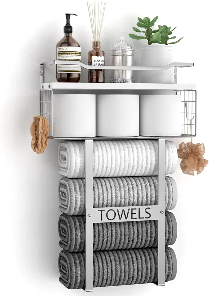 Green Towel Racks for Bathroom Wall Mounted Effective