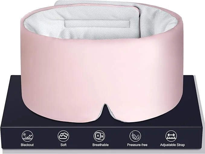 Trendy LOVE EYE Dual Side Sleep Mask Ice Silk Eye Sleeping Mask Blindfold Premium