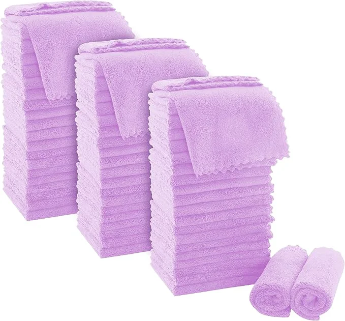 Solid MOONQUEEN Ultra Soft Premium Washcloths Set Flexible