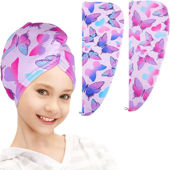 Detailed FIOBEE Microfiber Hair Towel Wrap Minimalist
