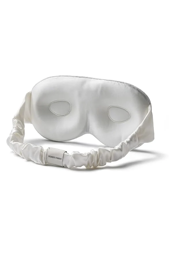 Exceptional Fishers Finery 25 Momme Organic Mulberry Silk Hypoallergenic Contour Eye Solid
