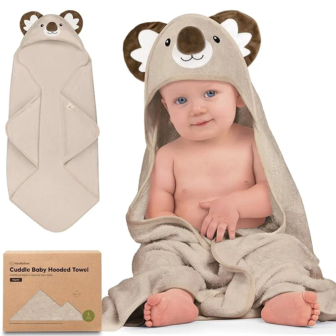 Pure KeaBabies Hooded Baby Towel for Newborn Safe