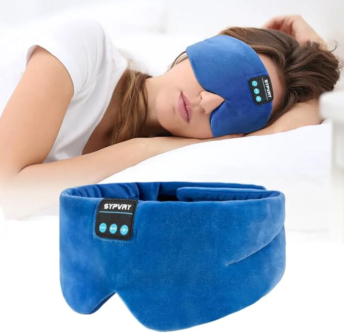 Efficient Sleep Mask Bluetooth 5.4 Headphones Soft Wireless Headband Eye Mask Blackout Refined