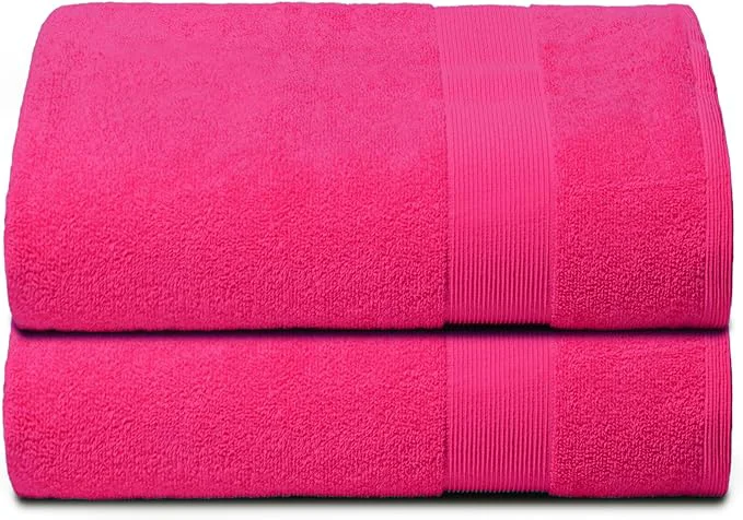 Top-Quality Belizzi Home Premium Cotton Oversized 2 Pack Bath Sheet 35×70- Pure Cotton Fine Crafted
