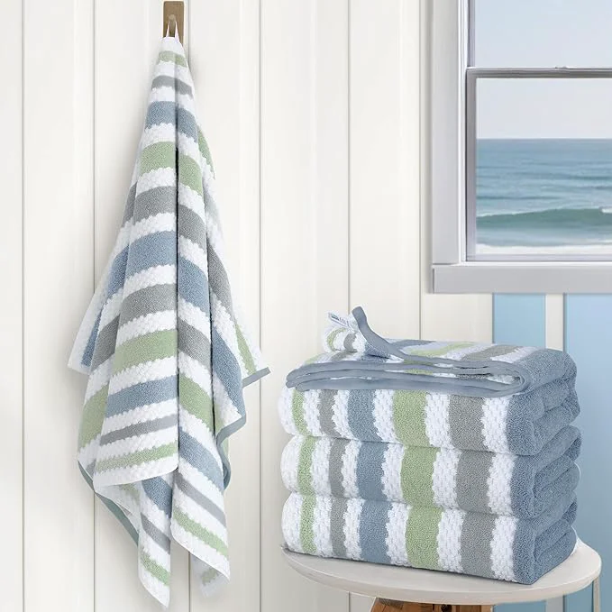 Proven Striped Bath Towels Clean