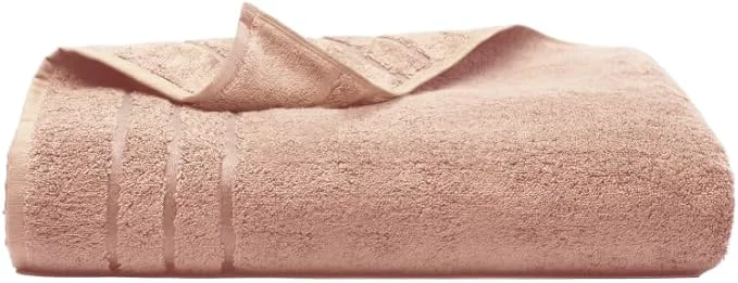 Refined Cariloha Bath Towel Blush 28 x54 Turkish Cotton Viscose Material Blend Premium