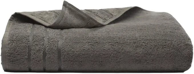 Recyclable Cariloha Bath Towel Onyx 28 x54 Turkish Cotton Viscose Material Blend Solid
