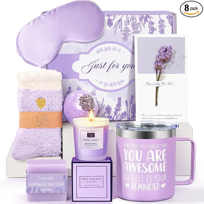 Expertly Made Mothers Day Gifts for Mom Birthday Gifts for Women Lavender Spa Gift Basket Effective